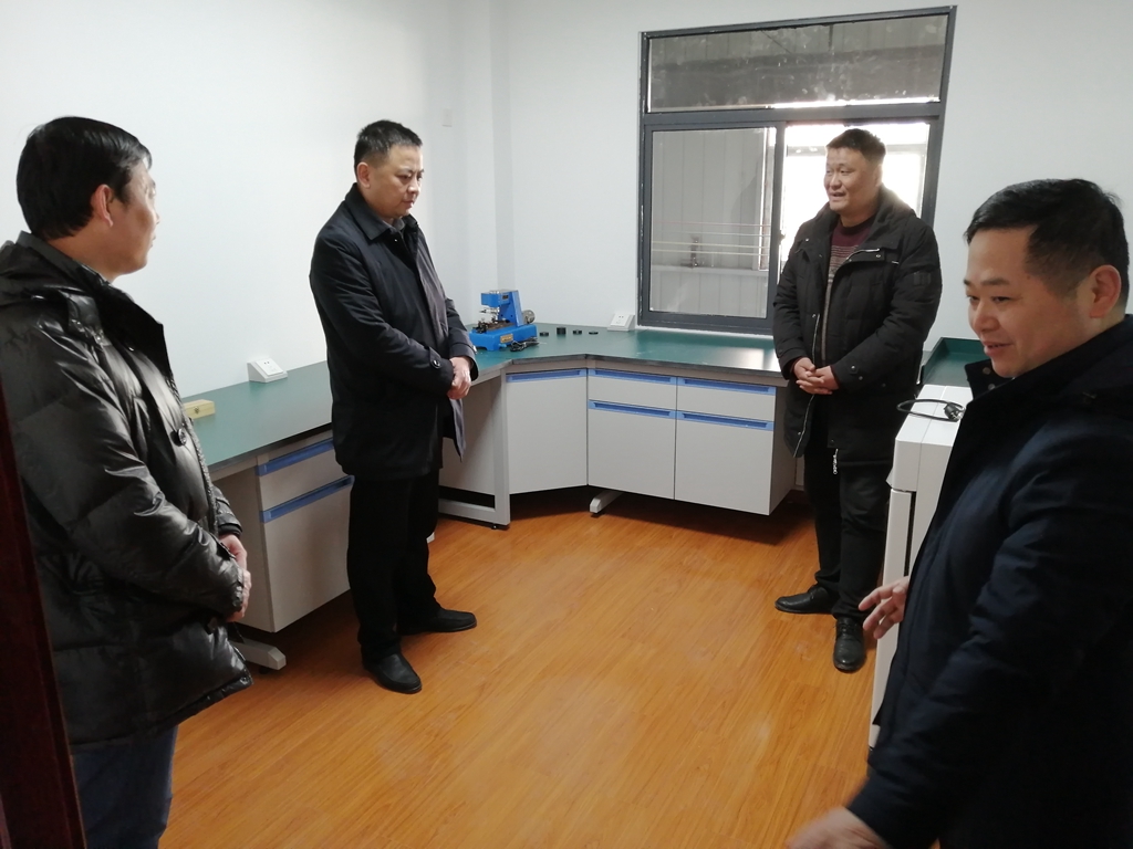 湖北省黄冈市团风县到县公检中心检查指导工作