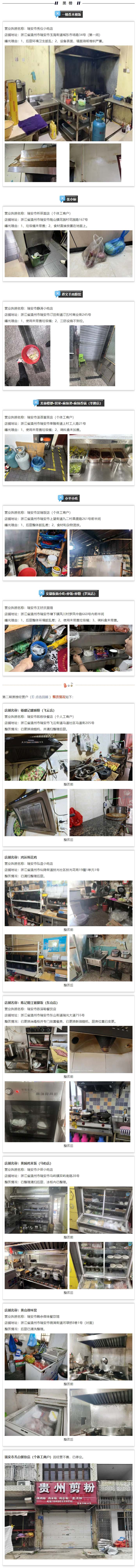 温州潮食安｜2025年浙江省瑞安市网络餐饮食品安全“红黑榜”（第三期）