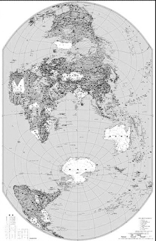 世界地图画七年级图片